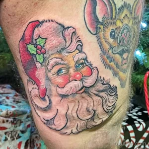 Фото тату к рождеству и новому году 07.01.22 №0344 - tattoo for christmas tatufoto.com