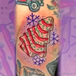 Фото тату к рождеству и новому году 07.01.22 №0349 - tattoo for christmas tatufoto.com
