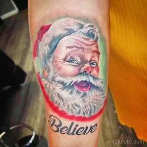 Фото тату к рождеству и новому году 07.01.22 №0350 - tattoo for christmas tatufoto.com