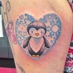 Фото тату к рождеству и новому году 07.01.22 №0353 - tattoo for christmas tatufoto.com