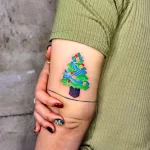 Фото тату к рождеству и новому году 07.01.22 №0507 - tattoo for christmas tatufoto.com
