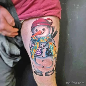 Фото тату к рождеству и новому году 07.01.22 №0547 - tattoo for christmas tatufoto.com