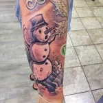 Фото тату к рождеству и новому году 07.01.22 №0550 - tattoo for christmas tatufoto.com