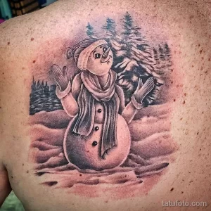Фото тату к рождеству и новому году 07.01.22 №0551 - tattoo for christmas tatufoto.com