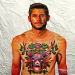 Фото тату к рождеству и новому году 07.01.22 №0552 - tattoo for christmas tatufoto.com