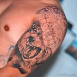 Мужской рисунок тату с животным 21.02.22 №0002 - Male animal tattoo tatufoto.com