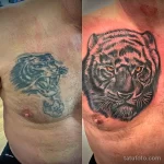Мужской рисунок тату с животным 21.02.22 №0033 - Male animal tattoo tatufoto.com