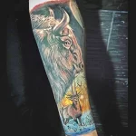 Мужской рисунок тату с животным 21.02.22 №0035 - Male animal tattoo tatufoto.com