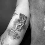 Мужской рисунок тату с животным 21.02.22 №0051 - Male animal tattoo tatufoto.com