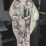 Мужской рисунок тату с животным 21.02.22 №0059 - Male animal tattoo tatufoto.com