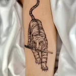 Мужской рисунок тату с животным 21.02.22 №0063 - Male animal tattoo tatufoto.com