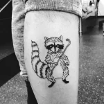 Мужской рисунок тату с животным 21.02.22 №0084 - Male animal tattoo tatufoto.com
