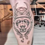 Мужской рисунок тату с животным 21.02.22 №0097 - Male animal tattoo tatufoto.com