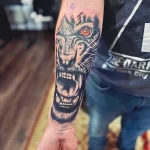 Мужской рисунок тату с животным 21.02.22 №0131 - Male animal tattoo tatufoto.com