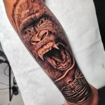Мужской рисунок тату с животным 21.02.22 №0139 - Male animal tattoo tatufoto.com