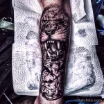 Мужской рисунок тату с животным 21.02.22 №0168 - Male animal tattoo tatufoto.com