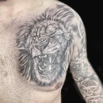 Мужской рисунок тату с животным 21.02.22 №0180 - Male animal tattoo tatufoto.com