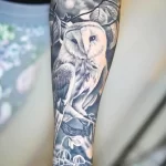 Мужской рисунок тату с животным 21.02.22 №0186 - Male animal tattoo tatufoto.com