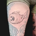 Мужской рисунок тату с животным 21.02.22 №0220 - Male animal tattoo tatufoto.com