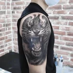 Мужской рисунок тату с животным 21.02.22 №0227 - Male animal tattoo tatufoto.com