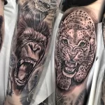 Мужской рисунок тату с животным 21.02.22 №0234 - Male animal tattoo tatufoto.com