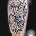 Мужской рисунок тату с животным 21.02.22 №0243 - Male animal tattoo tatufoto.com