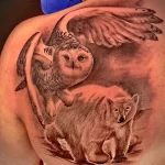 Мужской рисунок тату с животным 21.02.22 №0250 - Male animal tattoo tatufoto.com