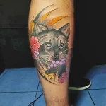 Мужской рисунок тату с животным 21.02.22 №0256 - Male animal tattoo tatufoto.com