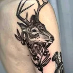 Мужской рисунок тату с животным 21.02.22 №0272 - Male animal tattoo tatufoto.com