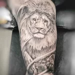 Мужской рисунок тату с животным 21.02.22 №0285 - Male animal tattoo tatufoto.com