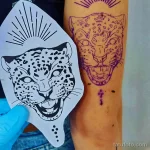 Мужской рисунок тату с животным 21.02.22 №0293 - Male animal tattoo tatufoto.com
