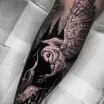 Мужской рисунок тату с животным 21.02.22 №0309 - Male animal tattoo tatufoto.com
