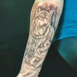 Мужской рисунок тату с животным 21.02.22 №0322 - Male animal tattoo tatufoto.com