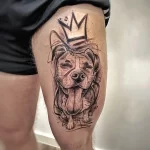 Мужской рисунок тату с животным 21.02.22 №0333 - Male animal tattoo tatufoto.com