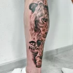 Мужской рисунок тату с животным 21.02.22 №0338 - Male animal tattoo tatufoto.com