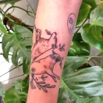 Мужской рисунок тату с животным 21.02.22 №0354 - Male animal tattoo tatufoto.com