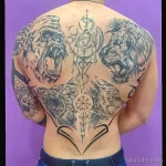 Мужской рисунок тату с животным 21.02.22 №0375 - Male animal tattoo tatufoto.com
