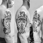 Мужской рисунок тату с животным 21.02.22 №0385 - Male animal tattoo tatufoto.com