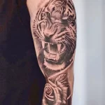 Мужской рисунок тату с животным 21.02.22 №0397 - Male animal tattoo tatufoto.com