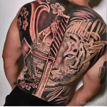 Мужской рисунок тату с животным 21.02.22 №0428 - Male animal tattoo tatufoto.com
