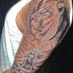 Мужской рисунок тату с животным 21.02.22 №0435 - Male animal tattoo tatufoto.com