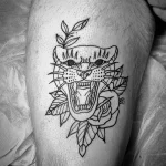Мужской рисунок тату с животным 21.02.22 №0453 - Male animal tattoo tatufoto.com