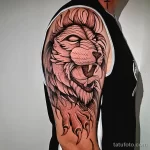 Мужской рисунок тату с животным 21.02.22 №0454 - Male animal tattoo tatufoto.com