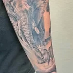 Мужской рисунок тату с животным 21.02.22 №0464 - Male animal tattoo tatufoto.com