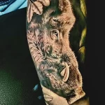 Мужской рисунок тату с животным 21.02.22 №0468 - Male animal tattoo tatufoto.com