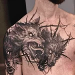 Мужской рисунок тату с животным 21.02.22 №0491 - Male animal tattoo tatufoto.com