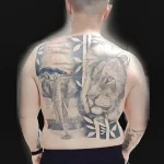 Мужской рисунок тату с животным 21.02.22 №0504 - Male animal tattoo tatufoto.com