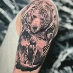 Мужской рисунок тату с животным 21.02.22 №0505 - Male animal tattoo tatufoto.com