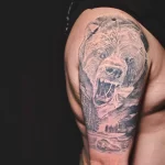 Мужской рисунок тату с животным 21.02.22 №0521 - Male animal tattoo tatufoto.com