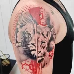Мужской рисунок тату с животным 21.02.22 №0529 - Male animal tattoo tatufoto.com